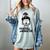 Baseball Momster Messy Bun Skull Mom For Women Halloween Women's Comfort Colors T-Shirt Denim Baseball Momster Messy Bun Skull Mom For Women Halloween Women's Comfort Colors T-Shirt Denim