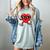 Baseball Valentines Day Heart Boys Sports Love Women's Comfort Colors T-Shirt Denim