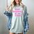 Best Baseball Mom Ever Pink Women's Comfort Colors T-Shirt Denim