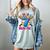 Blue Checkered I Was 6 Now I'm 7 Birthday Cake Baseball Drip Women's Comfort Colors T-Shirt Denim Blue Checkered I Was 6 Now I'm 7 Birthday Cake Baseball Drip Women's Comfort Colors T-Shirt Denim
