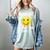 Boobies Make Me Smile Mardi Gras Raglan Baseball Tee Women's Comfort Colors T-Shirt Denim