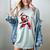 Christmas Baseball Player Santa Xmas Boys Men Toddler Women's Comfort Colors T-Shirt Denim Christmas Baseball Player Santa Xmas Boys Men Toddler Women's Comfort Colors T-Shirt Denim