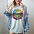 Colorful Baseball Field Home Run Baseball Player Fans Women's Comfort Colors T-Shirt Denim Colorful Baseball Field Home Run Baseball Player Fans Women's Comfort Colors T-Shirt Denim