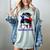 French Baseball Mom France Messy Bun Women's Comfort Colors T-Shirt Denim French Baseball Mom France Messy Bun Women's Comfort Colors T-Shirt Denim