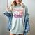 Grandparent Grandma Of The 1 Rookie Baseball Women's Comfort Colors T-Shirt Denim