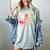 Groovy Retro I Love Hot Baseball Moms With After Game Snacks Women's Comfort Colors T-Shirt Denim Groovy Retro I Love Hot Baseball Moms With After Game Snacks Women's Comfort Colors T-Shirt Denim