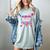 Happy 100 Days Of School Baseball Drip Theme Party 100th Day Women's Comfort Colors T-Shirt Denim Happy 100 Days Of School Baseball Drip Theme Party 100th Day Women's Comfort Colors T-Shirt Denim