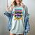 Happy 6733 Days Of School Baseball Drip 100th Day Of School Women's Comfort Colors T-Shirt Denim