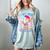 I Hit 100 Days Of School Baseball Ice Cream Drip Women's Comfort Colors T-Shirt Denim
