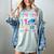 It's My 11th Birthday Baseball Ice Cream Drip Theme Women's Comfort Colors T-Shirt Denim