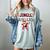 Jingle Ballers Plaid Santa Dabbing Baseball Christmas Women's Comfort Colors T-Shirt Denim