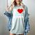 I Love Hot Baseball Moms I Heart Baseball Moms Women's Comfort Colors T-Shirt Denim