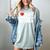 I Love Hot Baseball Moms Sport Men Women I Heart Hot Moms Women's Comfort Colors T-Shirt Denim