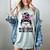 In October We Wear Pink Baseball Mom Messy Bun Breast Cancer Women's Comfort Colors T-Shirt Denim In October We Wear Pink Baseball Mom Messy Bun Breast Cancer Women's Comfort Colors T-Shirt Denim