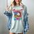 Respect The Drip Baseball Drip Glove Youth Boys Girls Player Women's Comfort Colors T-Shirt Denim