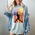 Retro Baseball Drip Boys Ice Cream Patriotic American Flag Women's Comfort Colors T-Shirt Denim
