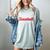 Retro Baseball Mom Mother's Day Weekend Forecast Baseball Premium Women's Comfort Colors T-Shirt Denim