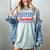 Retro Baseball Mom Mother's Day Weekend Forecast Baseball Women's Comfort Colors T-Shirt Denim