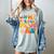 Retro Groovy In My Baseball Mom Era Happy Women Premium Women's Comfort Colors T-Shirt Denim