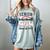 Senior Baseball Mom Class Of 2024 High School College Sports Women's Comfort Colors T-Shirt Denim