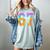 Six Seven Baseball Drip Women's Comfort Colors T-Shirt Denim Six Seven Baseball Drip Women's Comfort Colors T-Shirt Denim