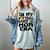 In My Softball Baseball Mom Era Retro Groovy Mom Of Both Women's Comfort Colors T-Shirt Denim In My Softball Baseball Mom Era Retro Groovy Mom Of Both Women's Comfort Colors T-Shirt Denim