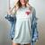 My Son Has Baseball Sports Player Baseball Mom Women Women's Comfort Colors T-Shirt Denim