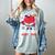 Stealing Hearts And Bases Baseball Player Valentine's Day Women's Comfort Colors T-Shirt Denim