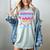 I Survived 100 Days Of School Baseball 100th Day Kids Girls Women's Comfort Colors T-Shirt Denim