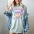 I Survived 100 Days Of School Baseball Boys Students Women's Comfort Colors T-Shirt Denim