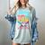 I Survived 100 Days Of School Baseball Drip Students Teacher Women's Comfort Colors T-Shirt Denim I Survived 100 Days Of School Baseball Drip Students Teacher Women's Comfort Colors T-Shirt Denim