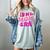 In My T-Ball Mom Era Leopard Baseball Mom Groovy Women's Comfort Colors T-Shirt Denim