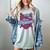 Team Boricua Puerto Rico Baseball Coqui Frog Pava Hat Fan Women's Comfort Colors T-Shirt Denim