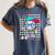 100 Days Of School Baseball Drip Ice Cream Boys Kids Women's Comfort Colors T-Shirt Moss