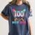 100 Days Of School Baseball Ice Cream Drip 100th Day School Women's Comfort Colors T-Shirt Moss