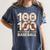 100 Days Of School Baseball Love Valentine’s Day Men Women Women's Comfort Colors T-Shirt Moss