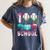 100 Days Of School Boys Kids 100th Day Of School Baseball Women's Comfort Colors T-Shirt Moss