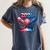 2026 American Flag Baseball Ice Cream Drip Bats Boys Women's Comfort Colors T-Shirt Moss