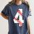 4 Laces 4th Birthday Boy Four Years Baseball Mom T-Shirt Women's Comfort Colors T-Shirt Moss