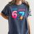 I Was 6 Now I'm 7 Birthday Baseball Drip For Boys Kid Women's Comfort Colors T-Shirt Moss