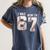 I Was 6 Now I'm 7 Year Old Birthday 67 Meme Baseball Bday Women's Comfort Colors T-Shirt Moss
