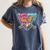 67 Baseball Ice Cream Drip Number Women's Comfort Colors T-Shirt Moss