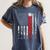 American Flag Baseball Team Baseball Player Baseball Women's Comfort Colors T-Shirt Moss
