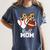 Ball Mom Football Baseball Mom Heart Women's Comfort Colors T-Shirt Moss