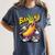 Banana Baseball Cartoon Cool Sports Kids Teens Women's Comfort Colors T-Shirt Moss