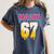 Baseball 6 7 Ice Cream Drip Number 67 Six Seven Meme Women's Comfort Colors T-Shirt Moss