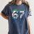 Baseball 67 Six Seven Gen Alpha Meme Blue Drip Boys Women's Comfort Colors T-Shirt Moss