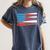 Baseball American Flag Patriotic USA Pride Women's Comfort Colors T-Shirt Moss Baseball American Flag Patriotic USA Pride Women's Comfort Colors T-Shirt Moss