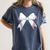 Baseball Bow Baseball Mom Women Baseball Mama Premium Women's Comfort Colors T-Shirt Moss