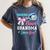 Baseball Or Bows Your Grandma Loves You Gender Reveal Women's Comfort Colors T-Shirt Moss